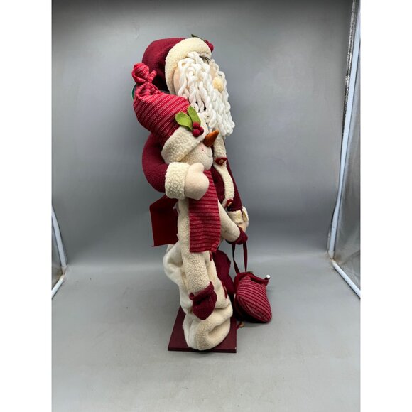 the holiday collection I'm expandable Santa Frosty figurine decor red white READ - Picture 9 of 12